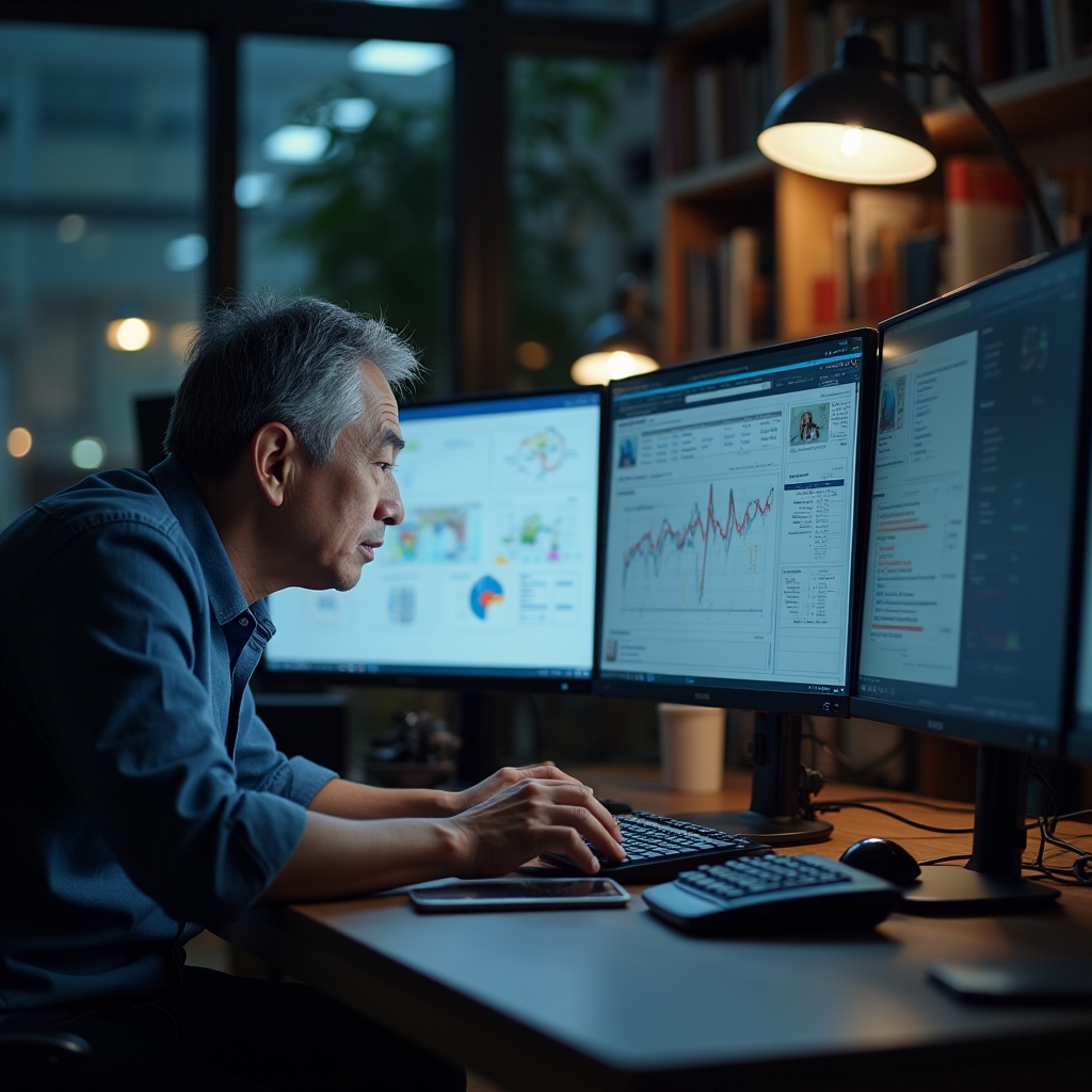 Zaawansowana analityka SEO na ekranach monitora